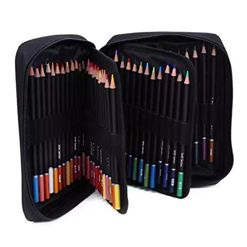 72 Pcs Professional Oil Colored Pencils Set Artist Painting Sketching Drawing
