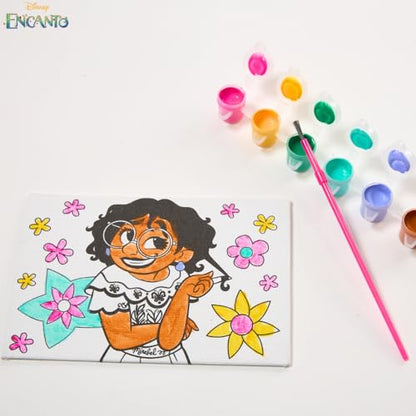 Innovative Designs Disney Encanto Canvas Paint Set for Kids with 3 Canvases, Acrylic Paint, Paintbrush, & Easel - color: Encanto