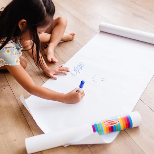 Melissa & Doug Easel Paper Roll - 17 Inches Wide, 75 Feet Long for Painting, Drawing, Art and Craft Projects for Kids