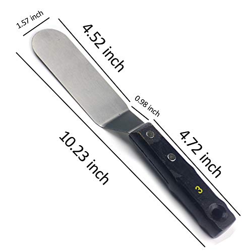 Large Painting Knife 5pcs by AebDerp Acrylic Paint Knife with Stainless Steel Palette Knives for Artist Painting Supply