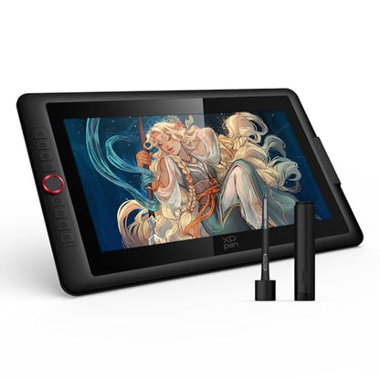XPPen 16K Artist 15.6 Pro V2 Drawing Tablet with Screen | Full-Laminated Anti-Glare Glass, Adjustable Stand, 8 Shortcut Keys, for PC/Mac/Linux/Android - size: 15.6 inch