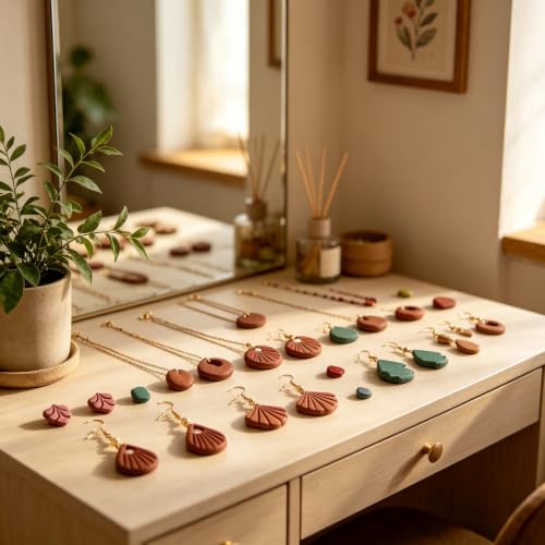 22Pcs Geometry Polymer Clay Cutters Boho Clay Earrings Cutters Polymer Jewelry Cutter for Earrings Making Birthday Party DIY Supplies - style: Geometry