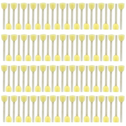 100 Pcs Round Sponge Brush Paint Set 20mm Foam Sponge Wood Handle Paint Brush Set for Painting Crafts, DIY Painting Tools(0.8 Inch) - style: 100 * 0.8Inch