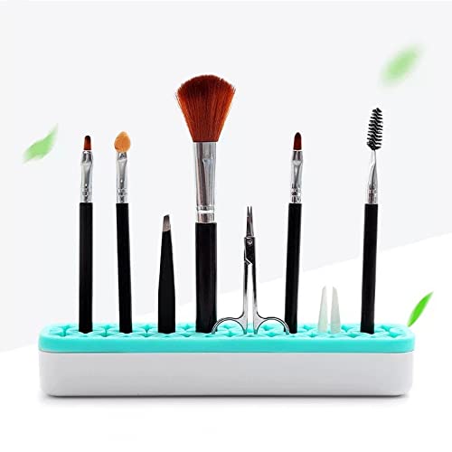 Silicone Brush Holder Organizer for Painting Brush Holder,Craft or Sewing Tools Brush Drying Rack Multipurpose Diamond Painting Pen Holder Sewing Craft Tool Holder Storage Box for Stash and Store