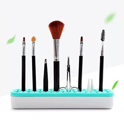 Silicone Brush Holder Organizer for Painting Brush Holder,Craft or Sewing Tools Brush Drying Rack Multipurpose Diamond Painting Pen Holder Sewing Craft Tool Holder Storage Box for Stash and Store