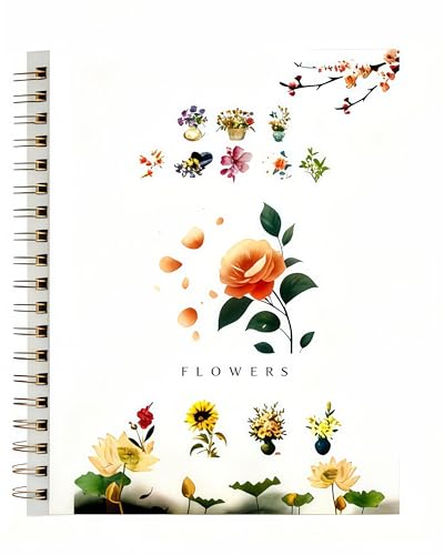 Watercolor Workbook, Water Paint Adult Set, Easy Coloring Book for Adults, Beautiful Paintings for Beginners, Flower Single Edition, Watercolor Paper - color: Flower - Single Edition