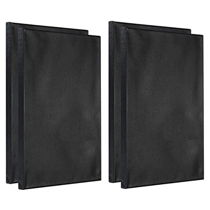 PATIKIL Paint Canvases Panel for Painting, 4 Pack 8x12 Inch Rectangle Wood Frame Stretched Blank Art Board Panels for Acrylic, Oil, Tempera Painting, Black - size: 8x12 Inch