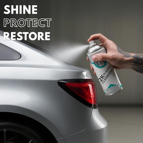 ERA Paints 2K High Gloss Clear Coat Spray/Aerosol Can – Professional Quality & Finish - Easy to Use – Best Value (2 Spray Can) - style: 2 Spray Can
