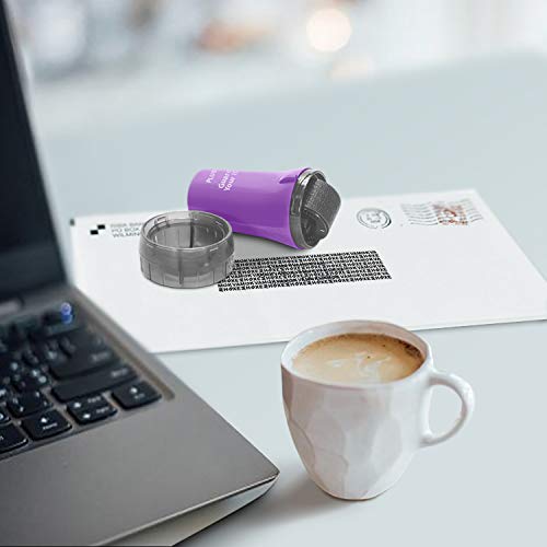 Identity Theft Protection Roller 3-Pack Advanced 2.0 Security Stamp by Guard Your ID (Regular 3-Piece, Purple) - color: Purple, size: Regular 3-Pack