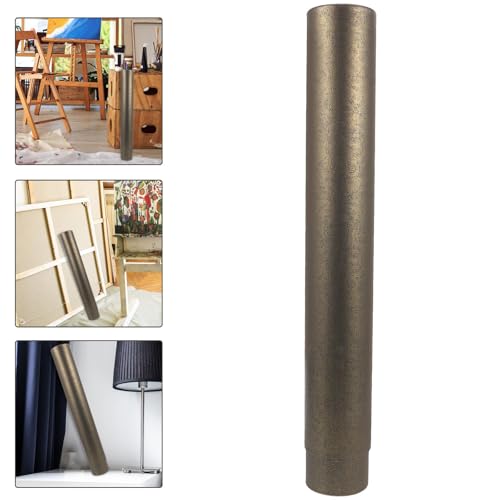 TEHAUX Extendable Black Gold Poster Holder Tube Telescoping Art Carrying Case for Artwork Storage Document Protection and Scroll Transport for Students and Designers