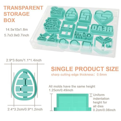 14Pcs Mini Bookshelf Polymer Clay Cutters Book Polymer Cutter for Clay Earrings Making Festival Jewelry DIY for Reading Lovers Gifts - color: Book Elements