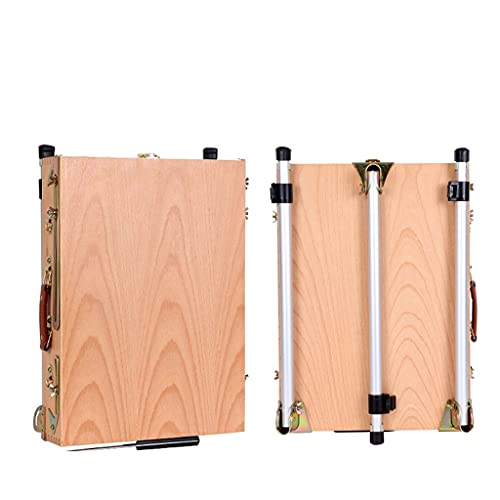 Wooden Easel Portable Folding Table Easel for Drawing Oil Paint Aluminum Alloy Sketch Painting Easel for The Artist Art Supplies,SKCNAG3036