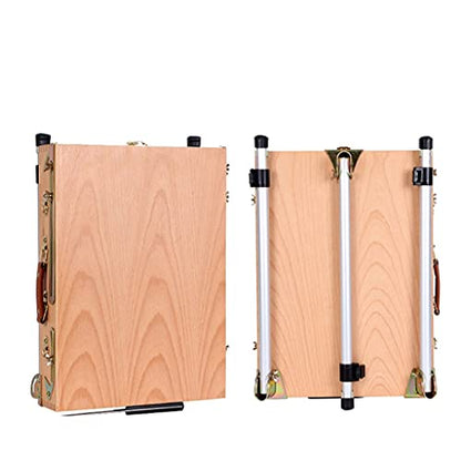 Wooden Easel Portable Folding Table Easel for Drawing Oil Paint Aluminum Alloy Sketch Painting Easel for The Artist Art Supplies,SKCNAG3036