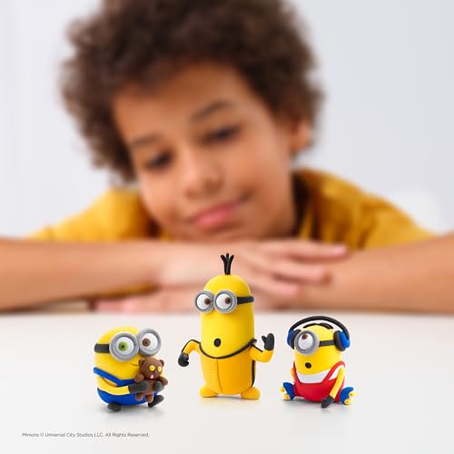 HEY CLAY Minions - Colorful Modeling Air Dry Clay for Kids - Craft Kits for Kids Ages 4-8 - DYI Minion Toys (Full Set (6 Characters)) - style: Full Set (6 characters)