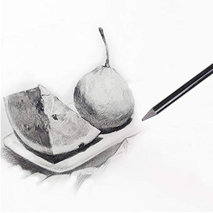 6pcs Woodless Sketch Charcoal Pencils Set - Professional 2H 2B 4B 8B 6B HB Charcoal Graphite Pencils for Drawing Sketching Shading Art Supplies for Artists Beginners - color: 6pcs