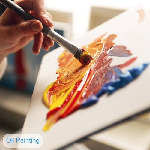 PATIKIL Stretched Canvas, 6 Pcs 4" x 4" Heart Canvas for Painting Blank Primed Canvas Cotton Canvas Panels for Acrylics Oil Watercolor Paints, White