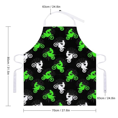 Cooking Apron for Adults with Pockets, Waterproof Oil Resistant Bib for Kitchen Restaurant BBQ Baking - color: Style (331)