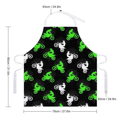 Cooking Apron for Adults with Pockets, Waterproof Oil Resistant Bib for Kitchen Restaurant BBQ Baking - color: Style (331)