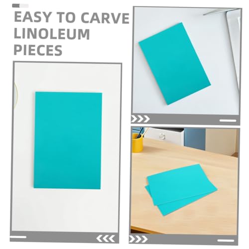 Angoily 3pcs Printmaking Material Linocut Carving Blocks Engraving Board for Crafts Stamp Blocks - size: 29.70X21.00X0.30CM