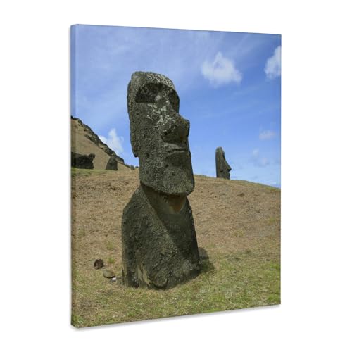 3dRose Rano Raku, Moai quarry, Easter Island, Chile - SA05 DPB0048 - Douglas Peebles Museum Grade Canvas Wrap 11x14 - size: 11"L x 14"W