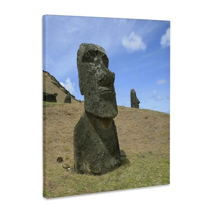 3dRose Rano Raku, Moai quarry, Easter Island, Chile - SA05 DPB0048 - Douglas Peebles Museum Grade Canvas Wrap 11x14 - size: 11"L x 14"W