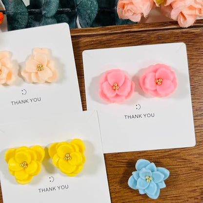 Xaekicr A2-3-1-Handmade Jewelry Pendant Crafting Kit,Flower Plastic Molds Set, DIY Polymer Clay Printing Tools - color: Y color