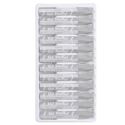 PATIKIL Gray Oil Pastels, 36Pcs Soft Oil Crayons Pastels Stick Vibrant and Creamy Art Supplies Bulk for Artists Beginners Art Painting Drawing Blending Graffiti Gallery - color: Gray