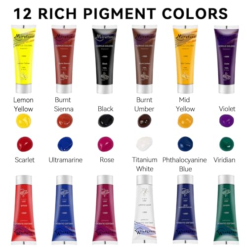 Deluxe Art Supplies 27 Pieces Art Set with Tabletop Easel, 12 Colors Acrylic Paint, 10 Paint Brushes, 3 Canvas Panels, Palettes - style: Sketchbox Set