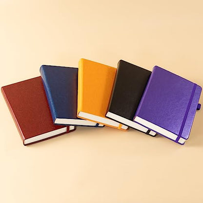 FOCUS DAY Lined Thick Journal Notebook for Writing Women Men, 320 Pages, Medium 5.7 inches x 8.4 inches, Hardcover Leather Notebook with 100 gsm Thick Paper, Burgundy - color: 4.Burgundy, size: A5