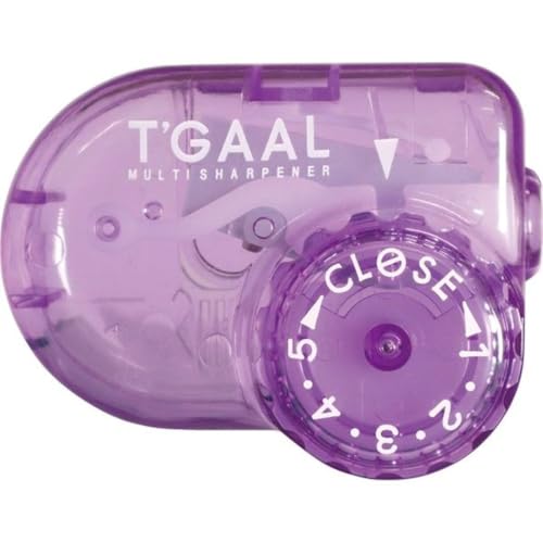 KUTSUWA STAD T'GAAL Angle Adjustable Pencil Sharpener (RS036PU) | Translucent Purple, 1 ea. - color: Translucent Purple