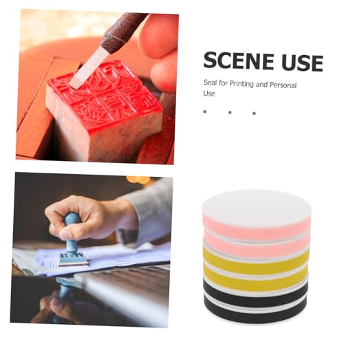 DIYEAH DIY Engraving Carving Blocks Set 6pcs Soft Rubber Carving Blocks Stamp Making Sheets Perfect for Artists and Craft Projects