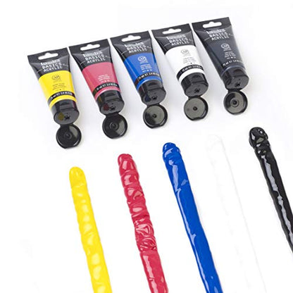 Liquitex BASICS Acrylic Paint Set, 5 x 75ml (2.4-oz) Tube Paint Set - style: 5 x 75ml (2.4-oz)