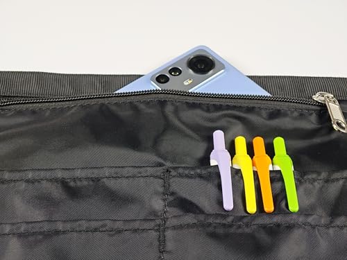 Waterproof Server Apron for Women with 5 Pockets,Quickly Put on and Take off Waitress Aprons,Work Apron for Bartender Barista - color: Black