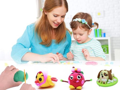 Ecurfu Air Dry Clay 36 Colors, DIY Modeling Clay with Tools, Toy Gifts for Kids - size: 36 Pcs