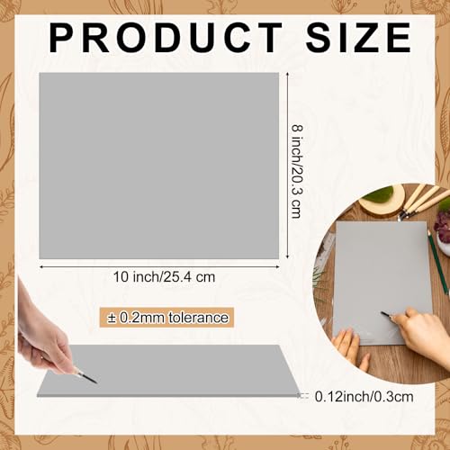 Yeaqee 4 Pcs 8 x 10 Inch Linoleum Block Rubber Carving Block Soft Linocut Blocks Large Linoleum Sheet Unmounted Lino Plates for Engraving Art Project Printmaking Artist Studio Supplies (Gray) - color: Gray, size: 8 x 10 Inch