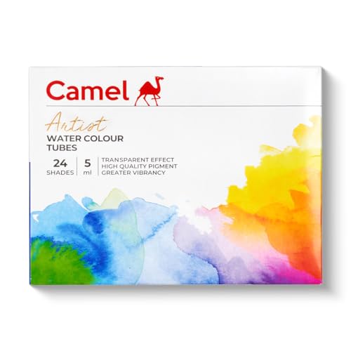 Camlin Kokuyo Artist Watercolor Tube 5ml - 24 Shades (Multicolor)