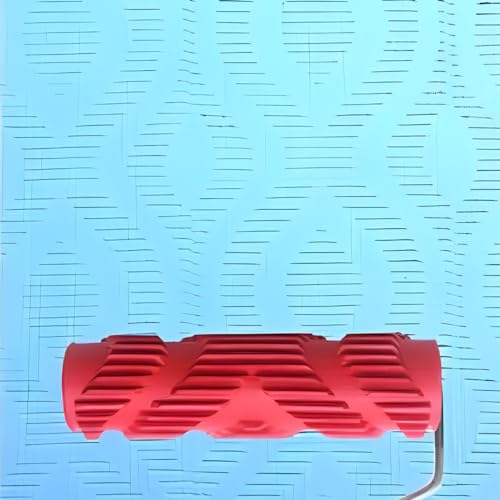 7"DIY Patterned Paint Roller | Decorative Art Texture Roller | Embossing Texture Rubber Roller Painting Supplies | Pattern Art Texture Tools for Household Wall Painting (BK330R) - style: BK330R