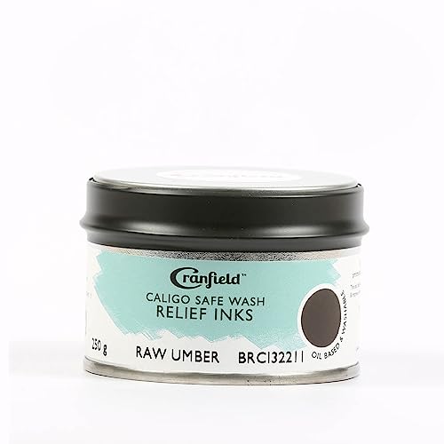 Cranfield Caligo Safe Wash Relief Ink - Burnt Umber, 250 g