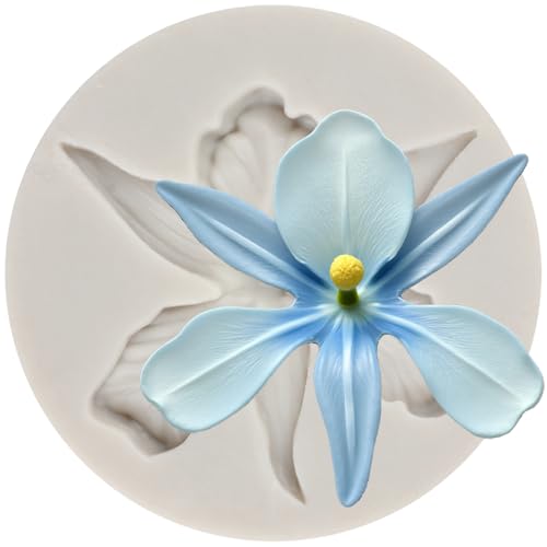 Orchid Flower Silicone Molds Orchid Polymer Clay Mold for DIY Crafts Epoxy Resin Casting Air Dry Polymer Clay Plaster Jewelry Making - color: Style P