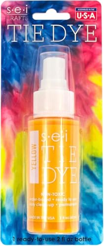 S·E·I S.E.I Desert Yellow Tie Dye Spray Bottle, 2- Ounces, Fabric Spray Dye - color: Desert Yellow, size: 1 Pack