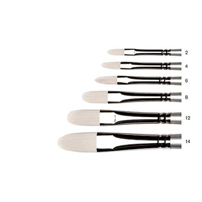 Winsor & Newton Artisan Paint Brush, Long Handle, Size 6, Filbert - size: Size 6, style: Filbert