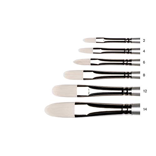 Winsor & Newton Artisan Paint Brush, Long Handle, Size 8, Filbert - size: Size 8, style: Filbert