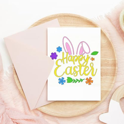 JarThenaAMCS 16Pcs Easter Stencils Assorted Template Stencils Reusable Bunny Footprint Easter Egg Rabbit Paw Plastic Drawing Painting Template for DIY Art Craft Painting on Wood - style: Easter