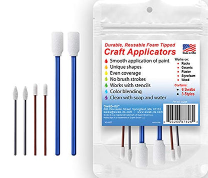 Swab-its® Hobby-Tips™ Durable & Reusable Craft Applicators: 87-8206