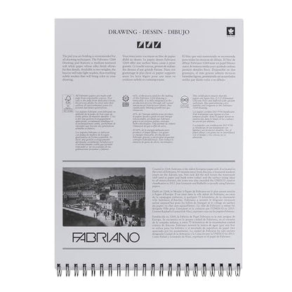 Fabriano 1264 Drawing Pad, 11" x 14", Spiral Bound, 75 lb., 3-Pack - size: 11" x 14", 3-Pack