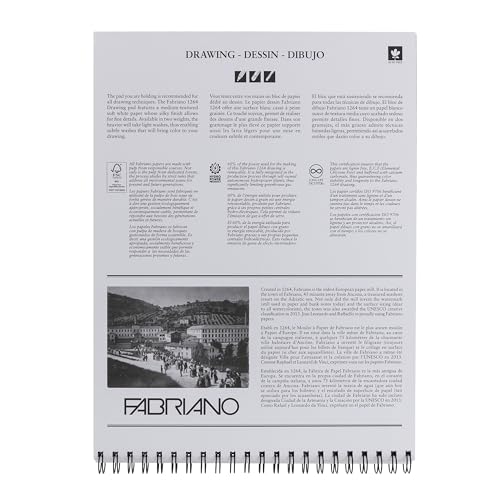 Fabriano 1264 Drawing Pad, 11" x 14", 75 lb. - size: 11 x 14