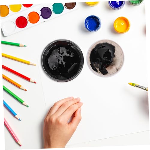 Hemobllo Water-Based Printmaking Ink 300ml Bottle Black Rubbing Pigment for ’s Art Crafts and Blow Plate Painting Supplies