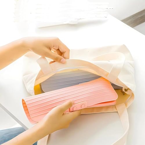 Heat Resistant Silicone Mat Travel Case Portable Travel Mat Cover for Hair Straightener, Flat Iron and Hot Hair Styling Tools (White) - color: White