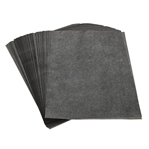 HOMSFOU A4 Graphite Carbon Transfer Tracing Paper 100 Sheets for Artists and Students Portable Drawing and Copy Paper for Sketching and Craft Projects