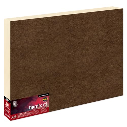 Ampersand Art Supply Hardboard Wood Painting Panel: Museum Series Hardbord, 24" x 36", 2 Inch Cradled Profile - color: 2 Inch Cradled Profile, size: 24" x 36"